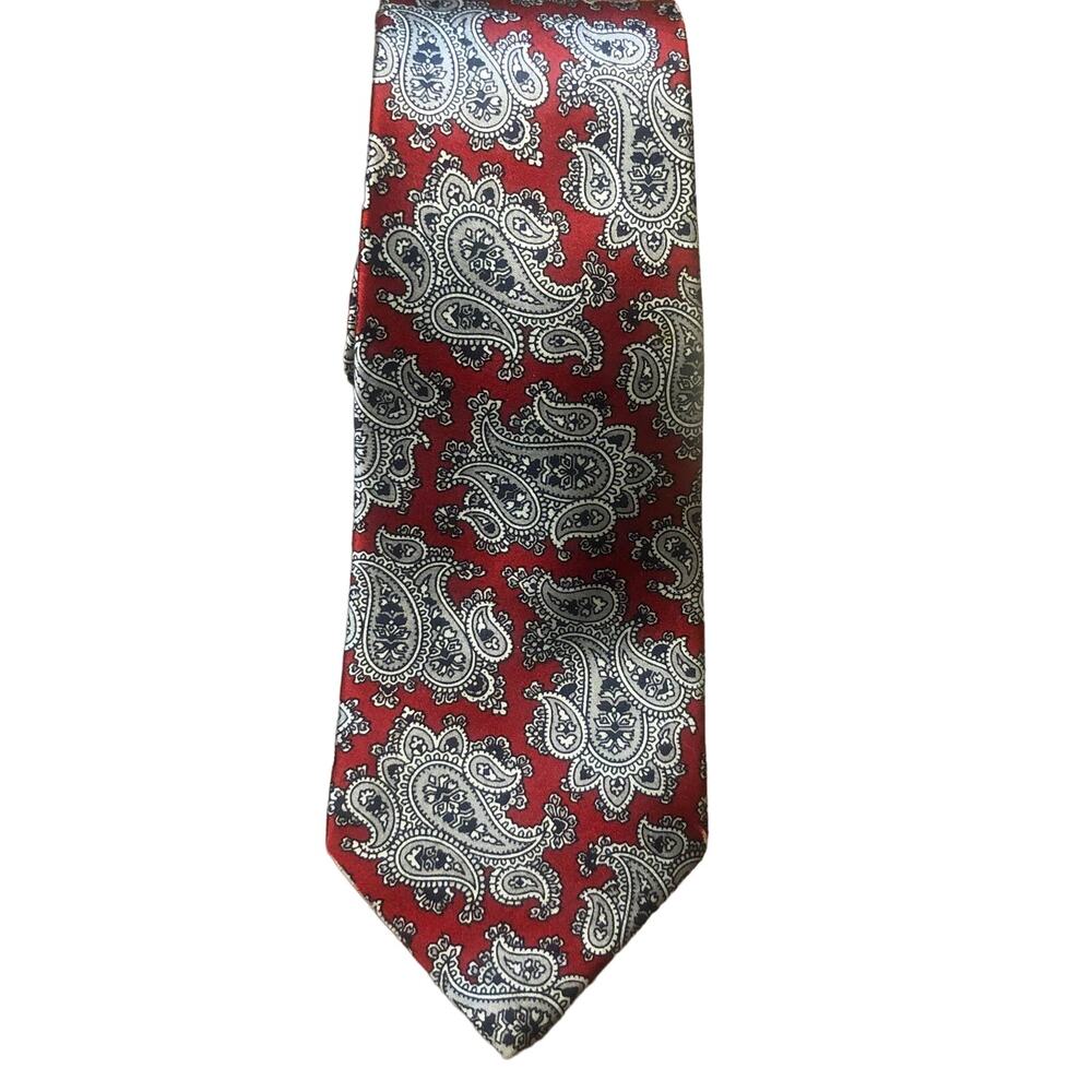 Oscar de la Renta Silk Paisley Tie